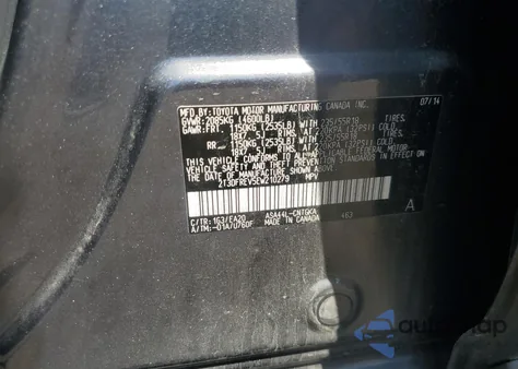 2014 Toyota Rav4 Limited из США, поврежденный, VIN 2T3DFREV5EW210279